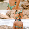 Stylish Swimwear - Palm Trees Print - Jini® Infinity bikini piece