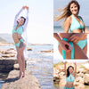 Comfortable swimwear - Solid Turquoise - Jini® Infinity bikini piece